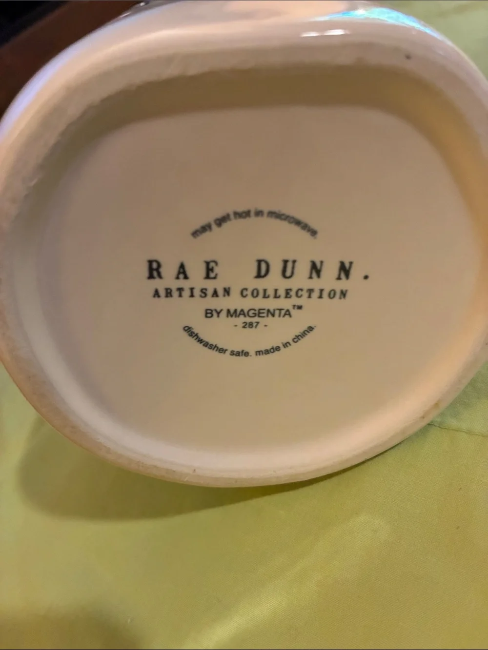 Rae Dunn White Ceramic Mug with Black 'All You Need Is A Dog' Lettering
